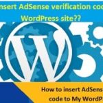 How to add AdSense verification code to My WordPress site