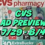 CVS AD PREVIEW 7/29 – 8/4 | Great Spend $30 Get $10 ECB Deal this Week!