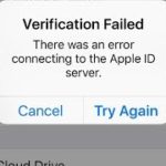 How To FIx”Verification Failed There was an error connecting to the apple id server 2018