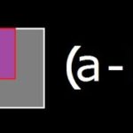 (a – b)^2 – Geometrical explanation and Derivation of a minus b whole square