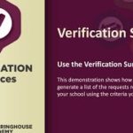 Verification Services: Use the Verification Summary