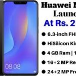 Huawei Nova 3i Launched in India With 4 Cameras, 128GB Storage | Price, Specifications & Details.